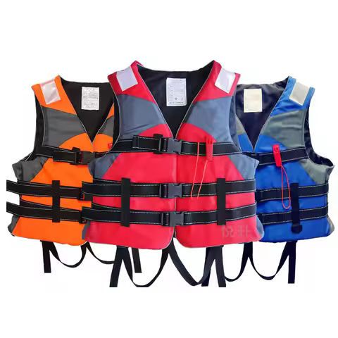 Premium Buoyancy Vest Life Jacket - Child/Adult Universal Fit - High Buoyancy Safety Flotation Devic