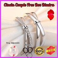 Cincin Couple Perak S925 Adjustable Cincin Perak925 Couple AntiKarat