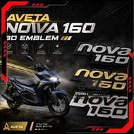 EMBLEM AVETA NOVA160 NOVA 160 3D LOGO EMBLEM STICKER ACCESSORIES ACCESSORY MODIFIED MODIFY