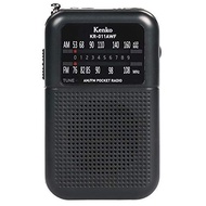 KENKO Radio AM/FM Pocket Radio KR-011AWF Wide FM compatible AAA battery using earphone attached black