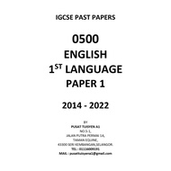 IGCSE PAST PAPER ENGLISH 1ST LANGUAGE 0500  [YEAR SELECTION] [2014 - 2023]