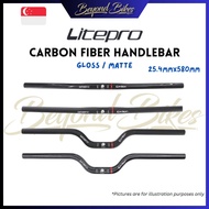 LITEPRO Carbon Fiber Lighweight Handlebar Straight Bar M Bar Gloss Matte