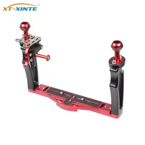 Adjustable Dual Handle Tray Stabilizer Rig Diving Upgrade for GoPro 13 Canon Sony Camera Smartphone 