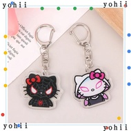 YOHII Keychain, Kawaii Sanrio Keyring,  Hello Kitty Spiderman Acrylic Anime Pendant School Bag Pen Bag