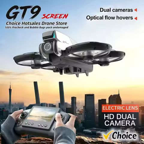 New GT9 FPV Drone with 4.3" Screen 2.4G 6CH Brushless 1503 4000KV 143g No Registration EIS Anti-Shak