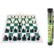 Portable Tournament Chess Roll Up Chess Set With A Distinctive Holder I-Portable Chess Set Catur