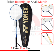 RAKET ANAK ISI 2 - raket badminton - raket bulutangkis - raket anak bulutangkis - bulu tangkis - rak