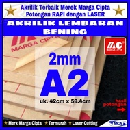 Acrylic sheet 2mm A2 Acrylic/ BENING Marga cipta/ Acrylic/