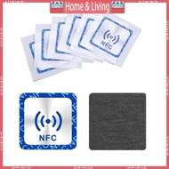 ci Set of 6 Anti Metal Ntag213 Stickers NFC Ntag213 Tag Stickers Square NFC Sticker