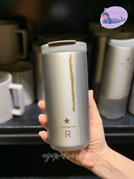[Authentic] STARBUCKS RESERVE GOLD GRAY HEAT BOTTLE 355ML