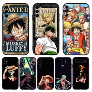 for Samsung A5 2017 A6 A7 A8 2018 Plus TPU Luxury Black Silicone Soft Case MF9 Cool anime One Piece