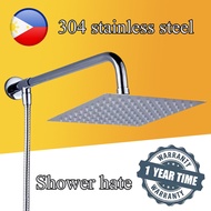 Stainless Steel 304 Square Shower Set Square Overheaded Rain Rainfall Shower Head