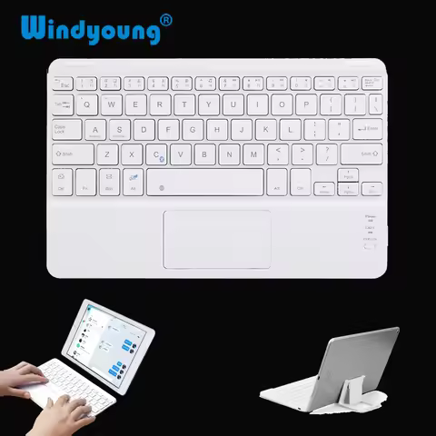 Touch Bluetooth Keyboard for Android Tablet Wireless Bluetooth Keyboard With Touchpad for iPad PC Co