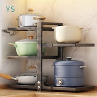 Dish Rack Steel Plate Noodle Pot Rack Shelf Rack Sink Multi-Layer Pot Rack Pot Rack Kitchen Storage 