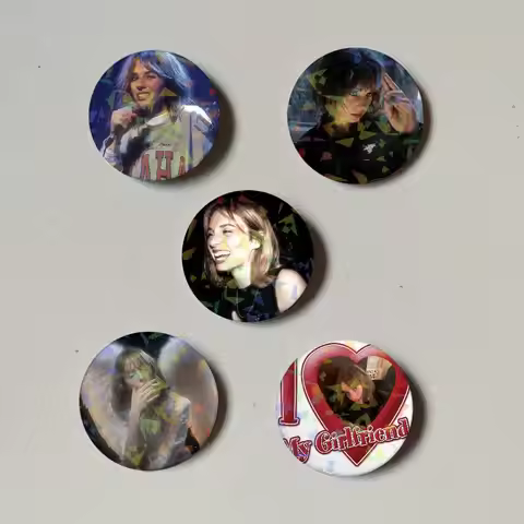 Actor M-Maya H-Hawke Button Pins Backpack Clothing Decor Brooch Cartoon Science Fiction Badge Laser 
