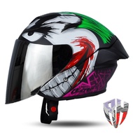 Jitsu Helm Half Face Joker Hitam Doff