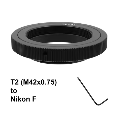 T2-Nik F for T2 (M42x0.75) mount Lens to Nikon F mount Camera Mount Adapter Ring T2-F T2-AI for Niko