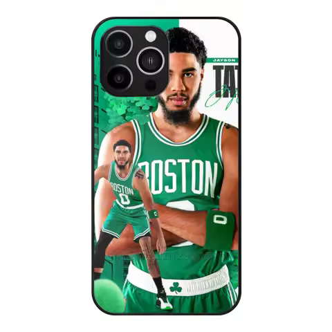 Phone Case Tempered Glass For Iphone 16 15 14 13 11 12 Pro 8 7 Plus X Xr Xs Covers Jayson Tatum Bask