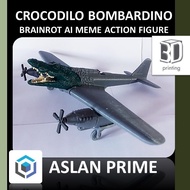 CROCODILO BOMBARDINO BRAINROT MEME AI ANOMALY ACTION FIGURE 3D Print Toys Toy Toys Collection Collec
