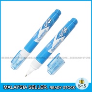 Deli Correction Fluid 7286 Correction Liquid Pen Quick Dry White Colour 8ml Mask Error In Text Suitable For Student Use