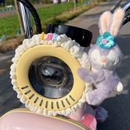 卡通泡芙电动车大灯保护套装饰品台铃爱玛雅迪电瓶车可爱配件通用Cartoon Puff Electric Car Headlight Protective Cover Decoration lanqie