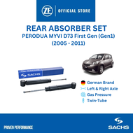 SACHS Shocks Absorber Rear Set Perodua MYVI D73 First Gen - (2005 - 2011) | 318 855