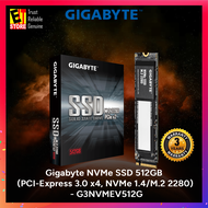 Gigabyte NVMe SSD 512GB (PCI-Express 3.0 x4 NVMe 1.4/M.2 2280) - G3NVMEV512G