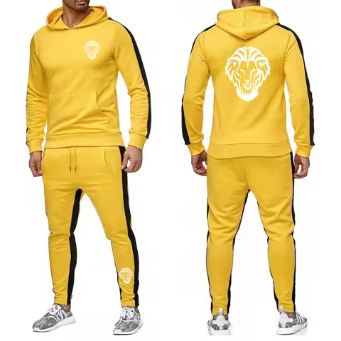 2024 Leon Athletic Club de Bilbao Men New Spring and Autumn Printed Hoodie Sweatpant Sets Sport Run 