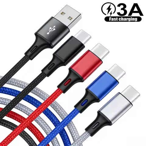 USB Type A To C Cable For Samsung Galaxy S8 S9 S10 S20 A50 A51 USBC 1m 2m 3m Long 25cm 50cm Short Da