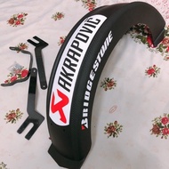 Full rear wheel fender mounted on Exciter 150 - 155 67 degree fender - ACCESSORIES