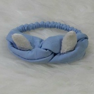 BUNNY BLUE BABY HEADBAND BUNNY BLUE BABY BANDANA/