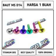 Bolt M5 DIAMETER 14mm VISOR TITANIUM GR5