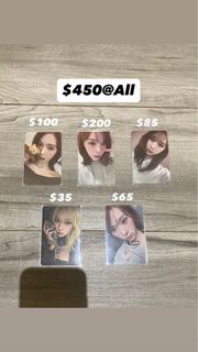 Aespa winter金冬天小卡盤生日卡特典卡專卡