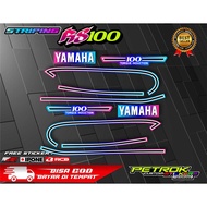 YAMAHA RS 100 VARIATION STRIPING YAMAHA RS 100 MOTORCYCLE VARIATION STICKER LIST/