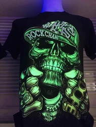 ROCK CHANG T-shirt 3Dเสื้อเรืองแสง ผู้ชาย