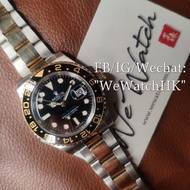 Rolex 116713LN GMT Master II 18K黃金+鋼綠針