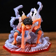 47R 12cm One Piece Anime Figure Luffy Gear 2 Fighting Stance Action Figurines Pvc Model Collec fF6