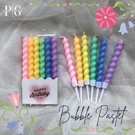 LILIN Bubble Pastel Candle Birthday Candle/ Birthday Candle/