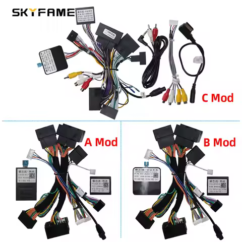 SKYFAME 16Pin Car Wire Harness Canbus Box Adapter Decoder Android Radio Power Cable For Audi Q5 Q5L