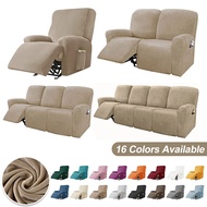 Velvet recliner sofa cover elastic armhair chair covers lazy boy relax reclining sofa seat cover for living room 1234 seats