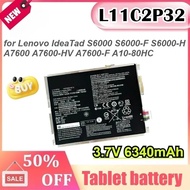 L11C2P32 3.7V 6340mAh for Lenovo IdeaTad S6000 S6000-F S6000-H A7600 A7600-HV A7600-F A10-80HC S6000