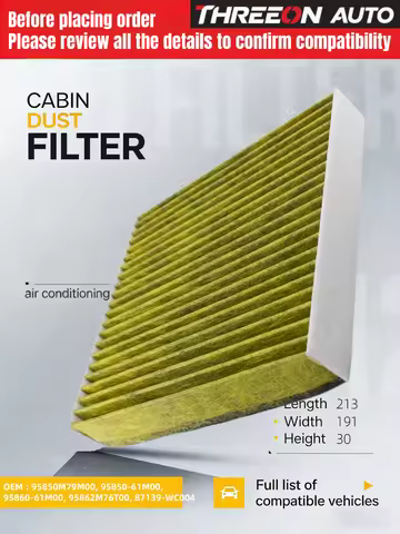 THREEON Cabin Filter For SUZUKI Alivio 01.2015- Vitara SX4 S-cross 1.4T 1.6L J1186-40031 J1186-40030