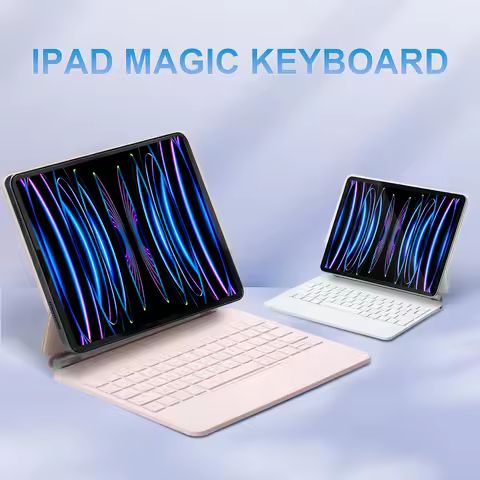 Smart Magic Keyboard Case for iPad 11 A16 2025 M3 for iPad Air11 2024 Pro 11 & 12.9 Air4 Air 5 10.9 