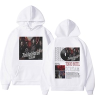 Tokio Hotel Scream Unisex สองด้านพิมพ์ Hoodie ผู้ชาย Vintage Punk Gothic Hoody เสื้อกันหนาวชายขนาดให