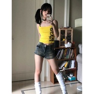 Cute Women's Vest Underwear Top Clothing Short Version y2k y2k American Style Street Dopamine Wear C