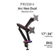PRISM+ Arc Neo Dual | 17" - 34" VESA RGB Monitor Arm