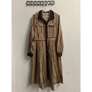 Preloved Japanese brand Dress Premium Axes Femme Striped Dress