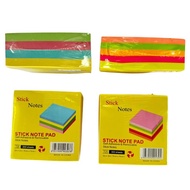 Value Pack Sticky Notes/Stick Note/Memo Cube 便利贴 3x3 Inch - 4/5 in 1 -300 Sheets Office/School/Stati