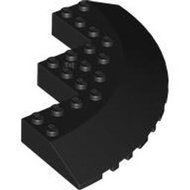 LEGO Black Corner Round Brick 1/4 10x10 樂高黑色 圓弧形斜面磚 6454174