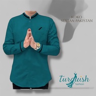 Baju Koko Pria Lengan Panjang SULTAN PAKISTAN Jumbo Big Size Oversised M-3XL